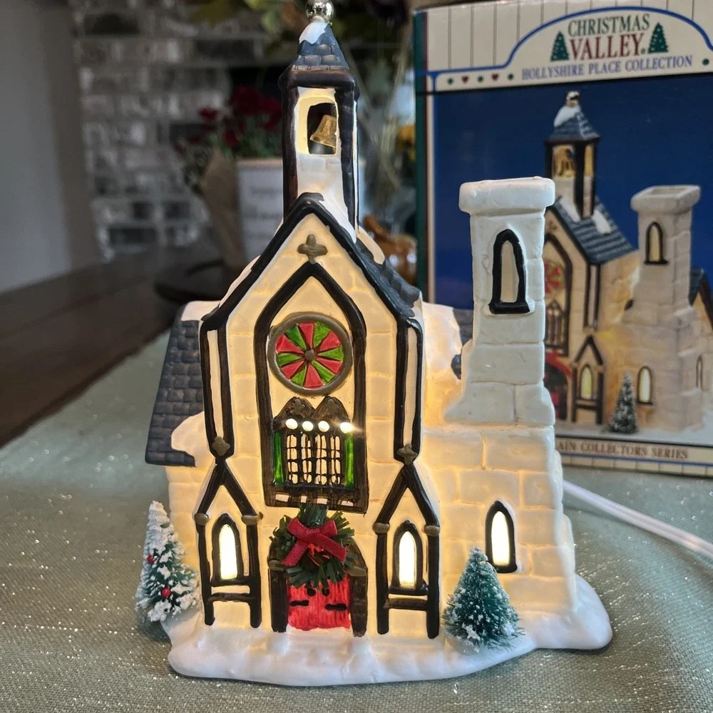Christmas Valley vintage lighted